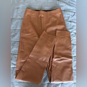 Zara Faux Leather Hi-rise Leggings